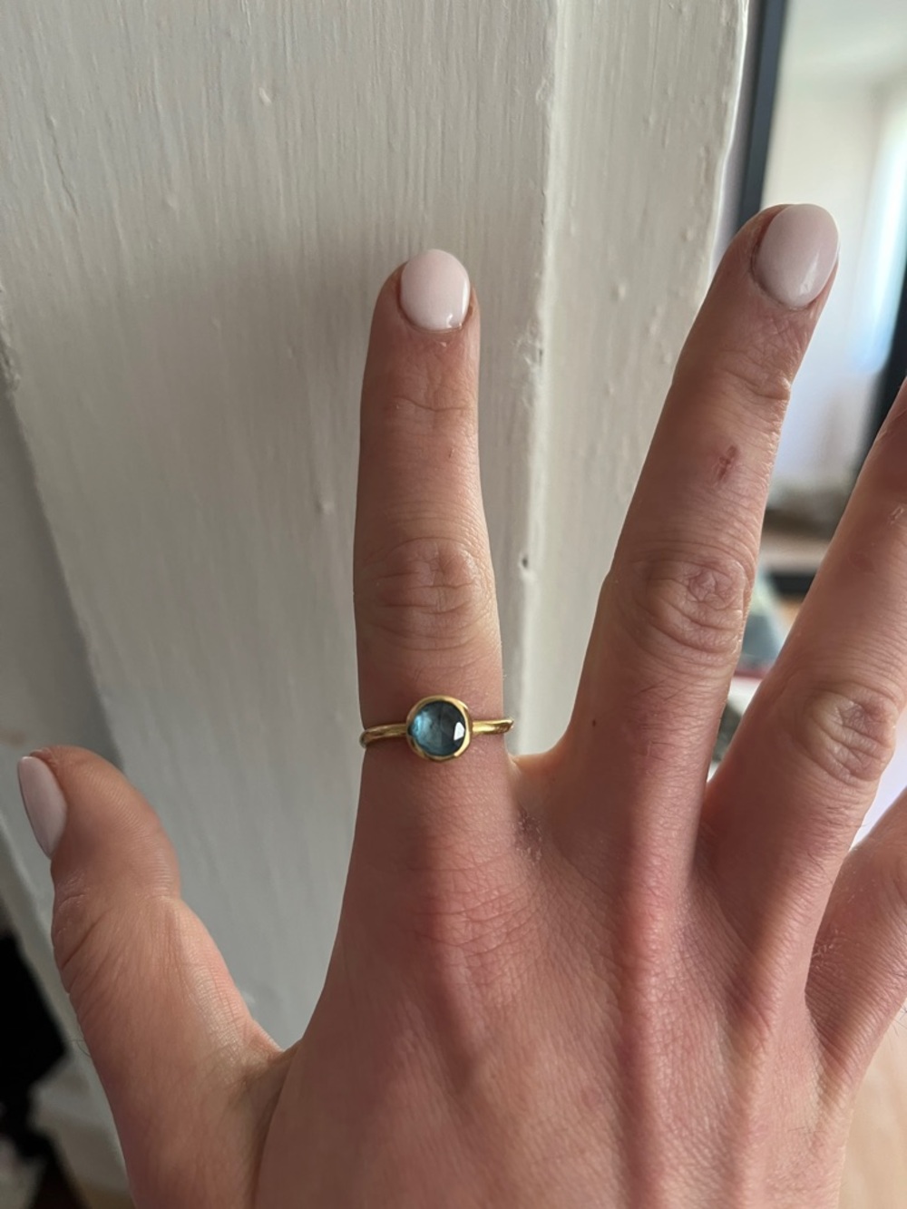 Marco Bicego Gold Ring with Blue Gemstone